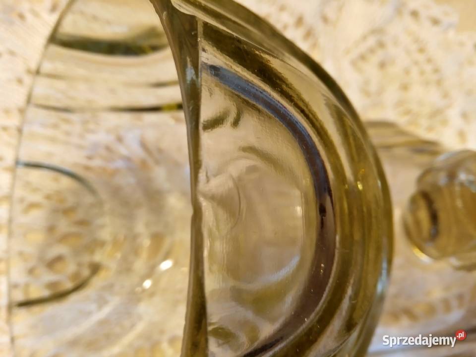 Cukiernica bombonierka Unikat Art Deco Hortensja Porcelana i szkło