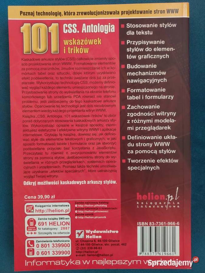 CSS Antologia 101 wskazówek i trików Rachel Książki i Podręczniki
