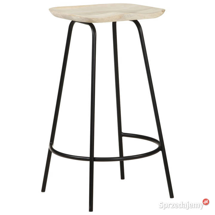 Stołki barowe 4 lite drewno mango WM320648 Warszawa