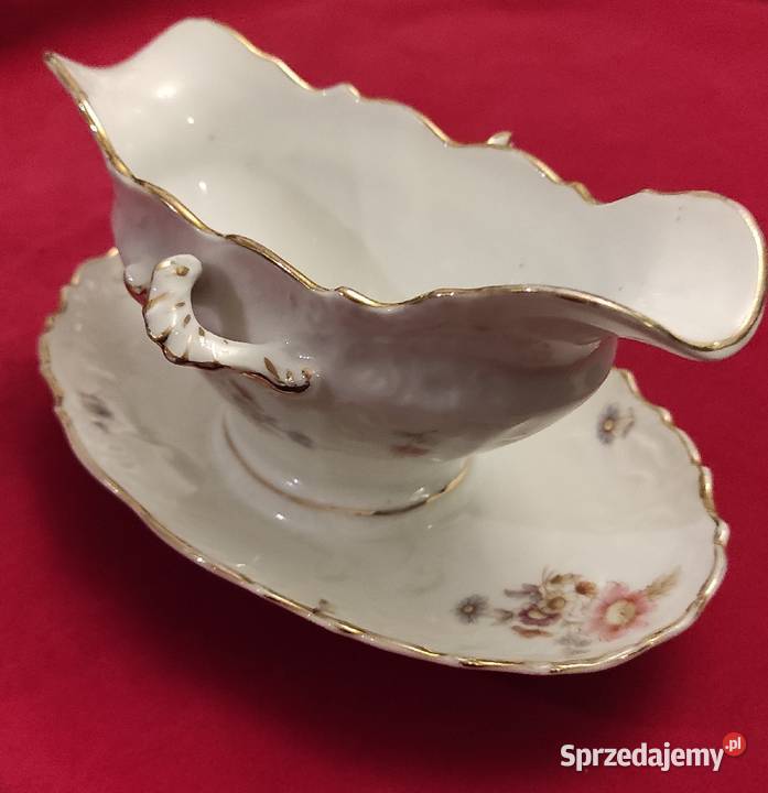 Secesyjna sosjera Koenigszelt AG lata 1886 1910 Porcelana i szkło łódzkie Pabianice sprzedam