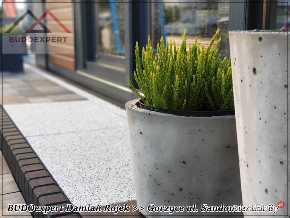 Piękne donice ogrodowe betonowe 50x50x50 wysoka podkarpackie Gorzyce