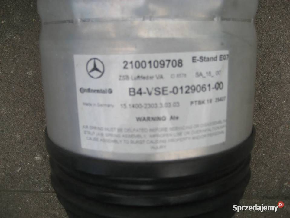 mercedes 223 w223 s klasa 2125r amortyzator Rakoniewice sprzedam