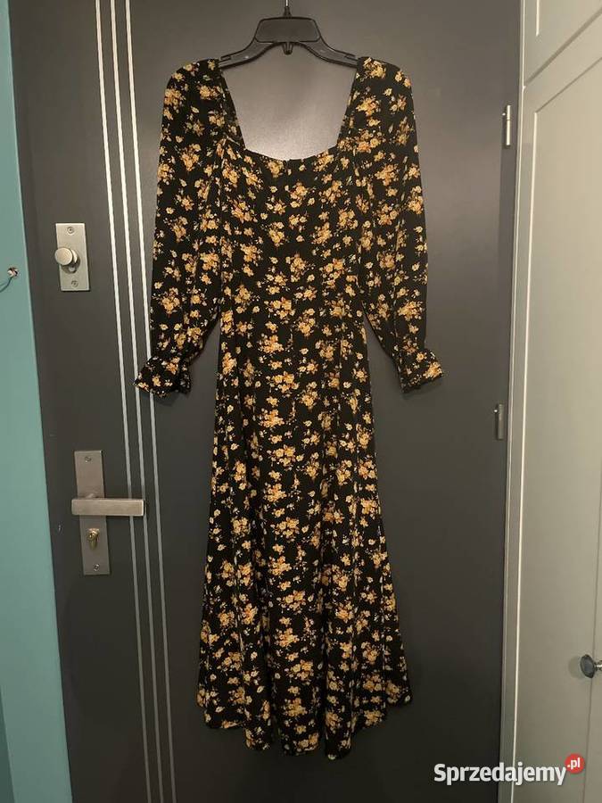 Shein sukienka modny wzór kwiaty kwiecista długa Kwiatki Choszczno