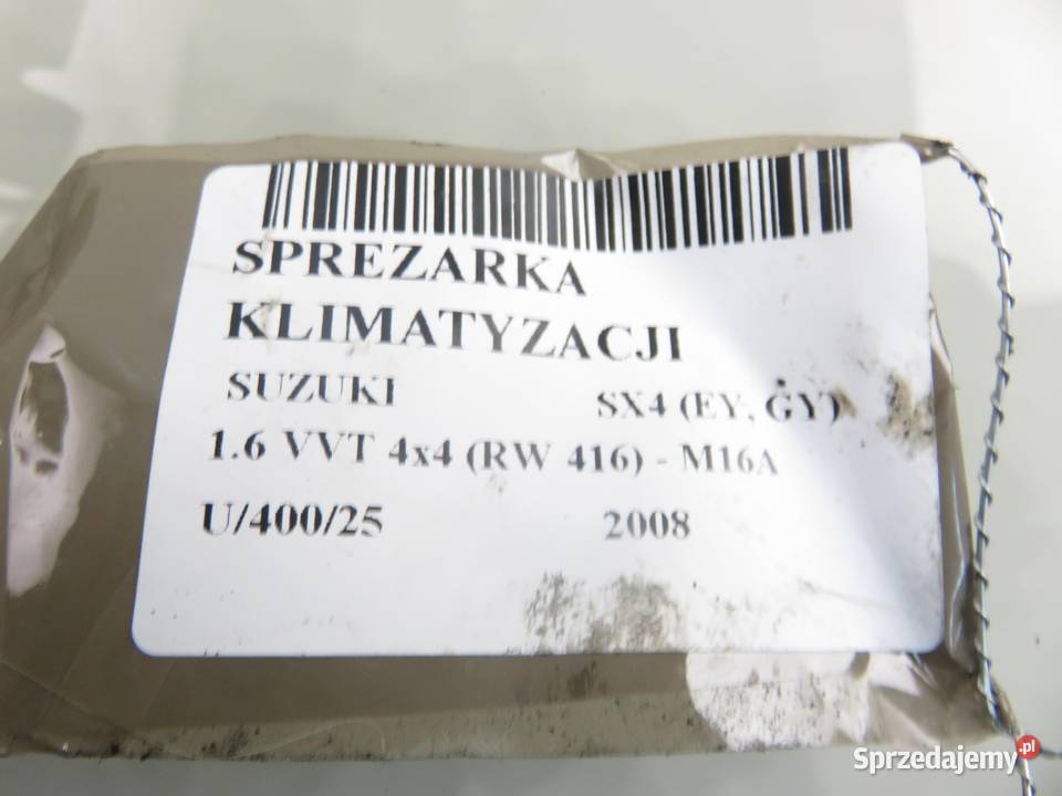 KOMPRESOR KLIMATYZACJI SUZUKI SX4 16 VVT małopolskie