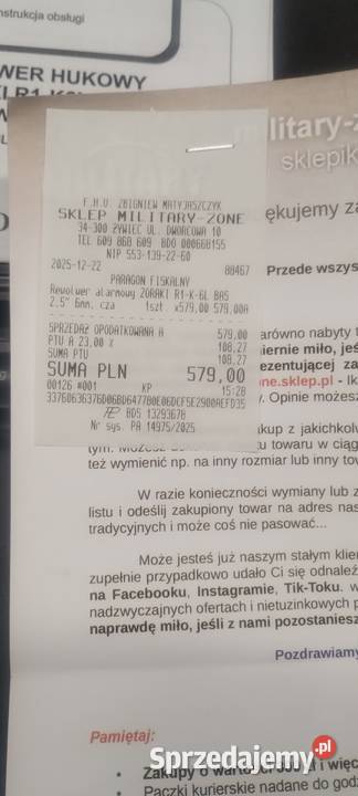 Pistolet hukowy Zoraki R1K6l Lublin