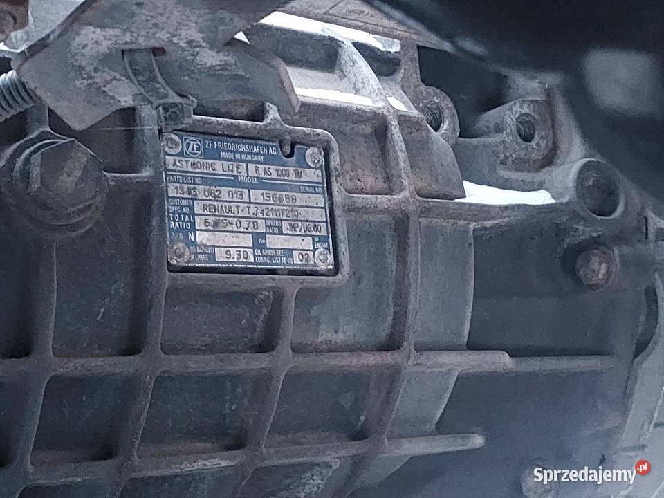skrzynia biegów automat 6AS 1000 TO RENAULT ciężarowe Pleszew