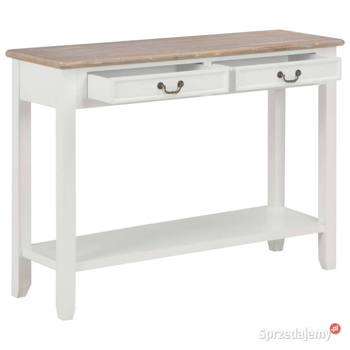 Stolik konsola biały 110 x 35 x 80 drewniany Warszawa sprzedam