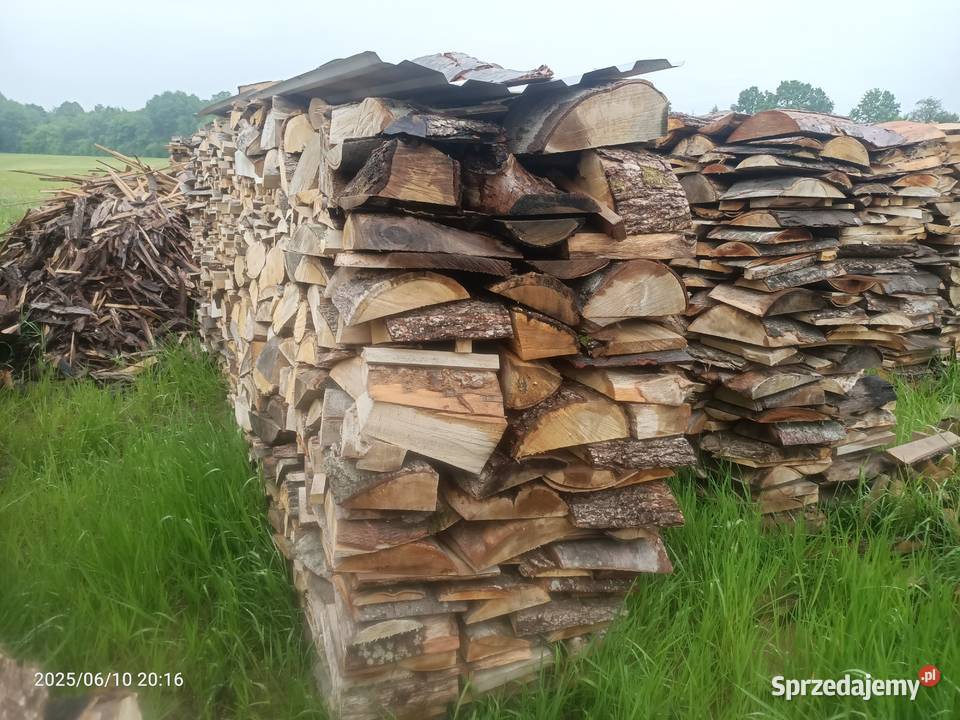 Buk i dąb drewno opałowe sezonowane 3 lata Bobolice sprzedam