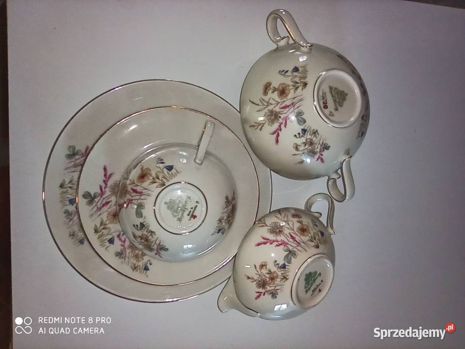 Filiżanka do herbaty z talerzykiem deserowym Antyki, Sztuka, Kolekcje sprzedam
