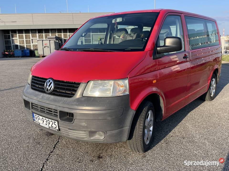 Vw transporter t5 19 TDI 105140 klima hak 9 os podkarpackie Rzeszów sprzedam