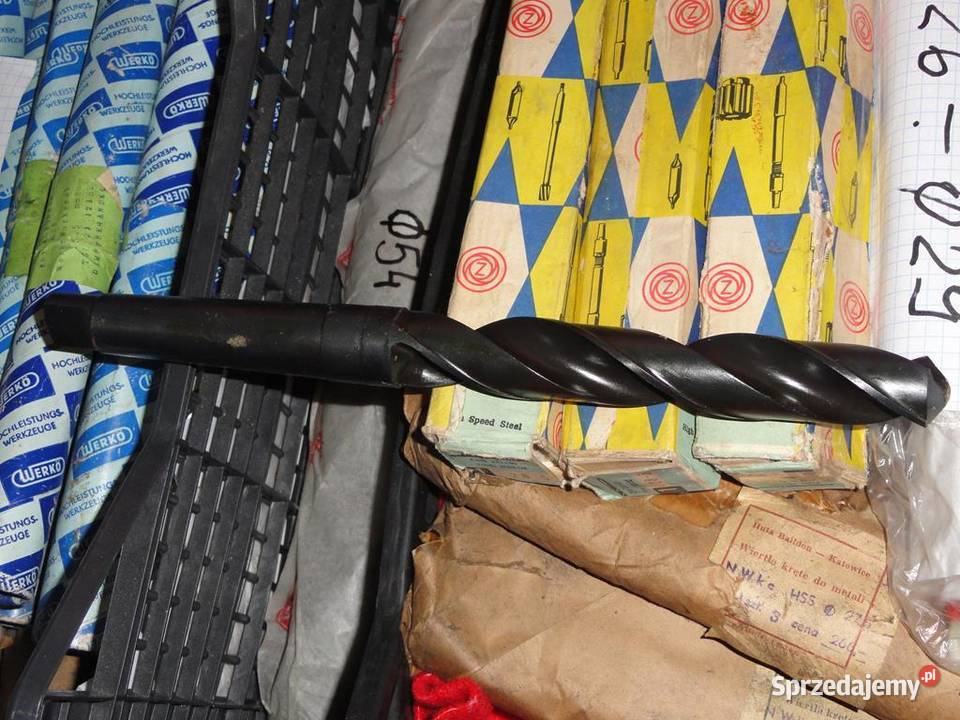 Wiertła z chwytem walcowym na stożek różne śr