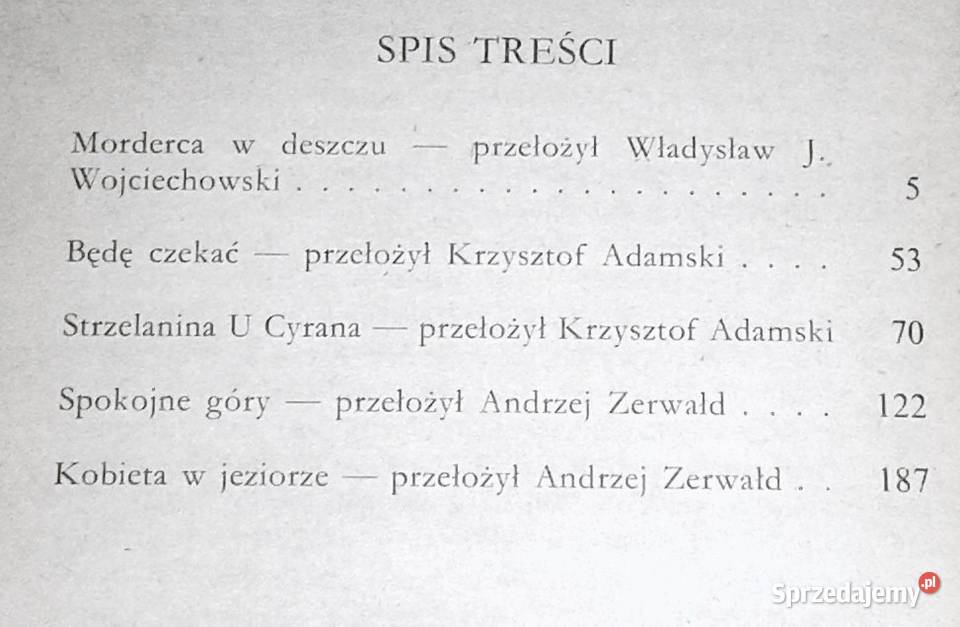 Morderca w deszczu Raymond Chandler Rok wydania 1990 Książki i Podręczniki Chełm sprzedam