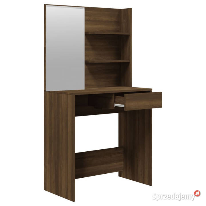 Toaletka z lustrem brązowy dąb 745x40x141 Warszawa