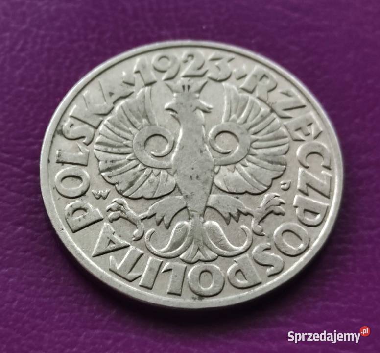 Moneta przedwojenna Sanacja II RP 50 groszy 1923 Pruszków