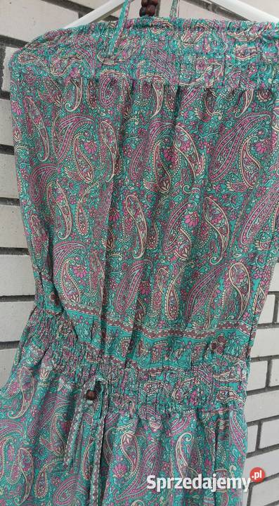 Kombinezon maxi Boho 6 jedwab 6 kolorów z Włoch Białystok