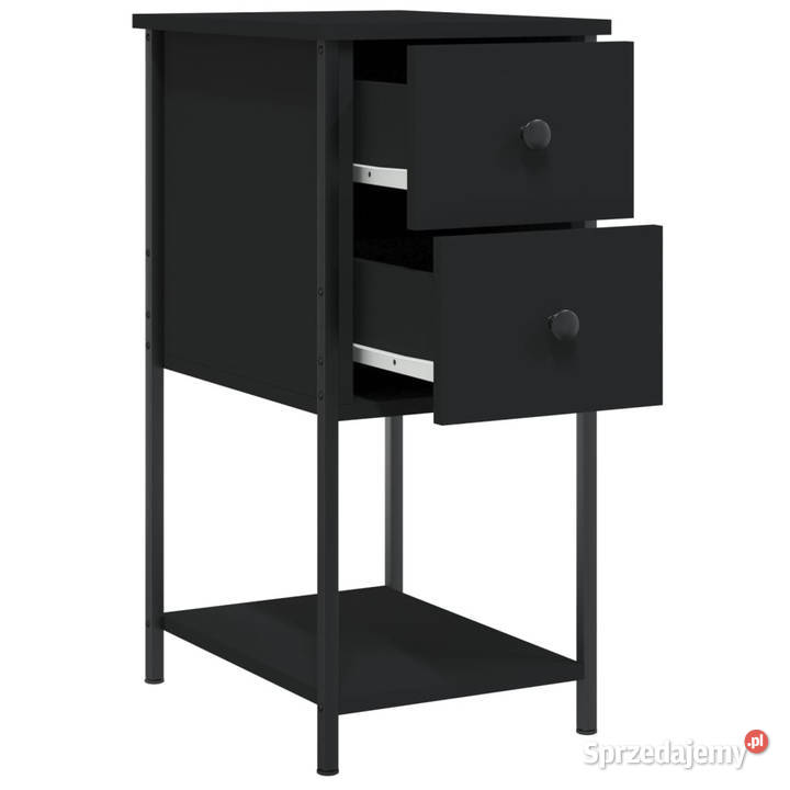 Szafki nocne 2 czarne 32x42x70 WM826094 Warszawa sprzedam