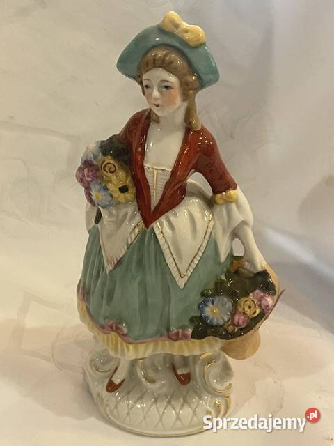 Figurka porcelanowa Dama z koszami kwiatów Japan Kraków