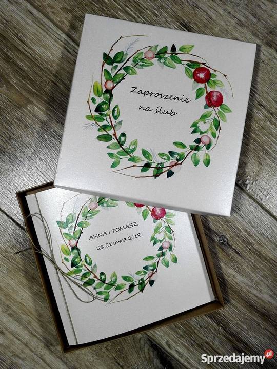 Zaproszenia ślubne z personalizacją Limanowa