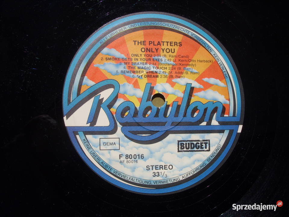 Soul LP THE PLATTERSONJY YOU BABYLON płyta winylowa Wołów