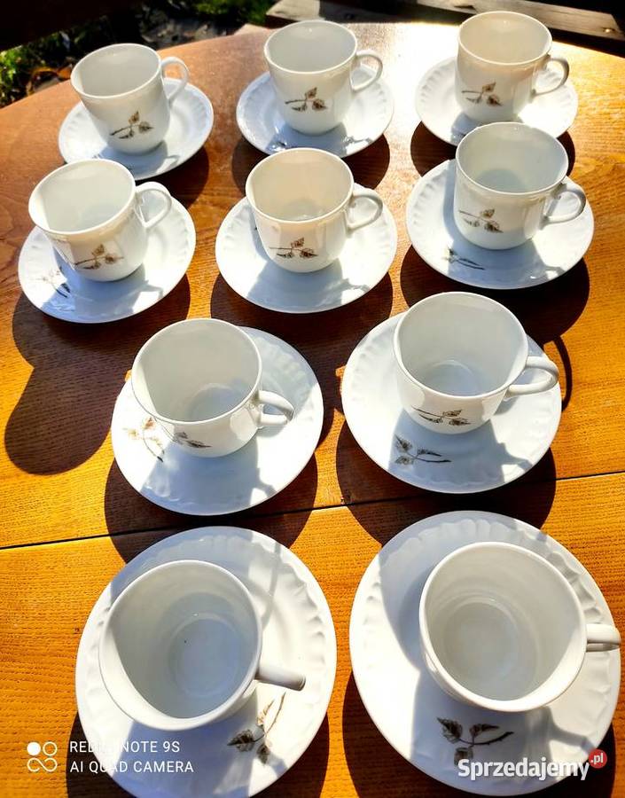 stare porcelanowe filizanki Bogucice 10os