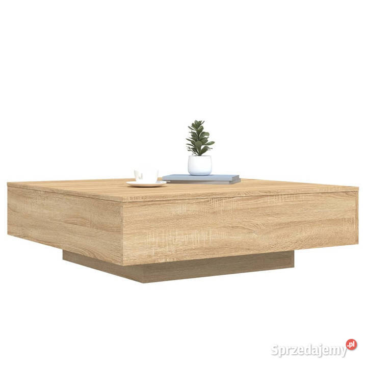 Stolik kawowy dąb sonoma 100x100x31 WM836597 mazowieckie Warszawa
