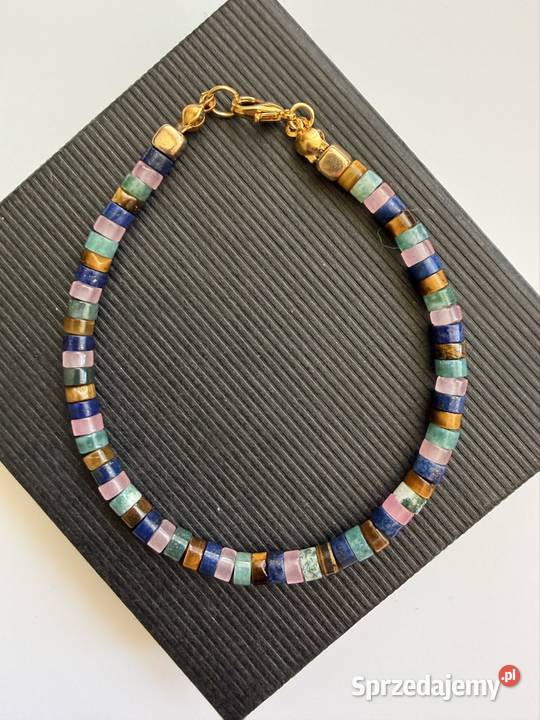 Bransoletka kamień lapis lazulitygrysie Bransoletki Łomża sprzedam