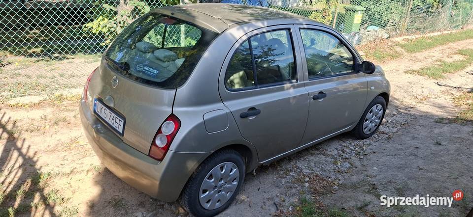 Nissan Micra k12 12Benzyna Rok produkcji 2004 Micra lubelskie Fajsławice
