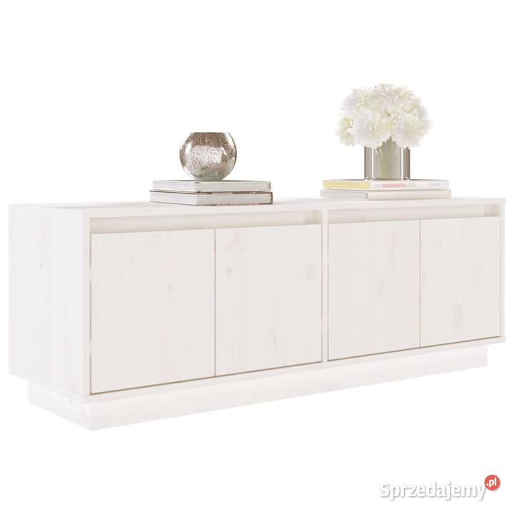 Szafka pod telewizor biała 110x34x40 lite drewno sprzedam