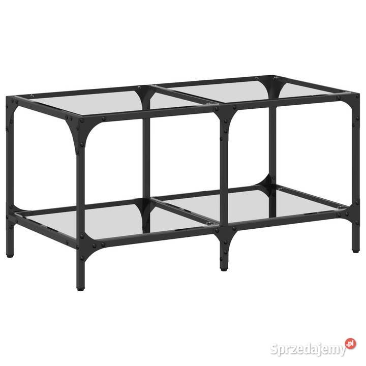Stolik kawowy ze szklanym blatem 785x40x40 stal Warszawa sprzedam