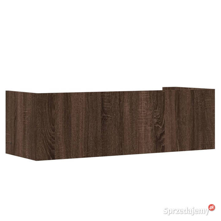 Półka ścienna brązowy dąb 100x35x305 WM848464 Warszawa