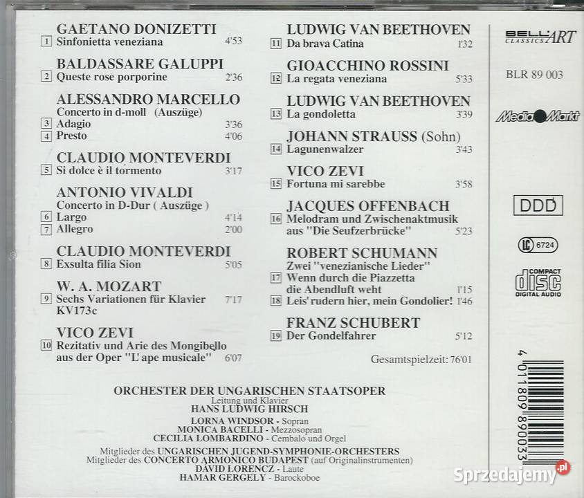 CD Classic Dreams Of Venezia 1992 mazowieckie Brwinów