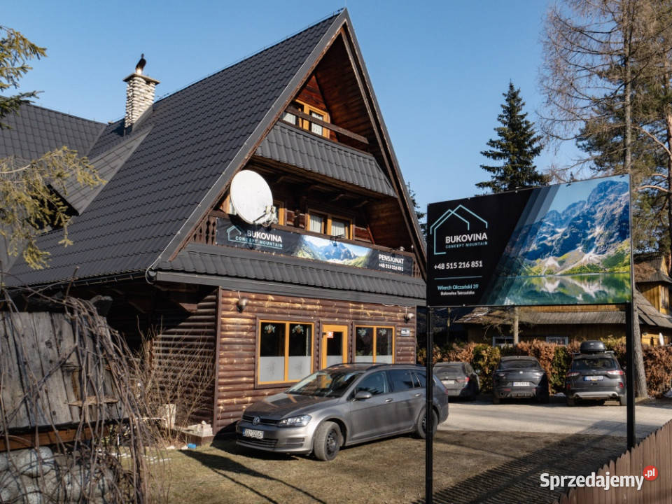 Bezpośrednio PensjonatSPARestauracja stoku 970m2 Bukowina Tatrzańska