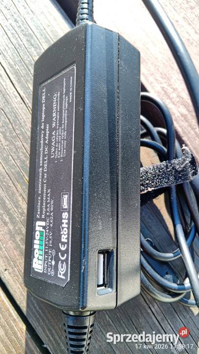 Zasilacz samochodowy 1224V 90W do laptopa DELL Żabno