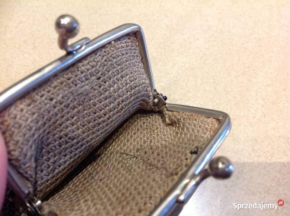 Stary Portfelik Bilonówka z Koralików Polska Nowa Sól sprzedam