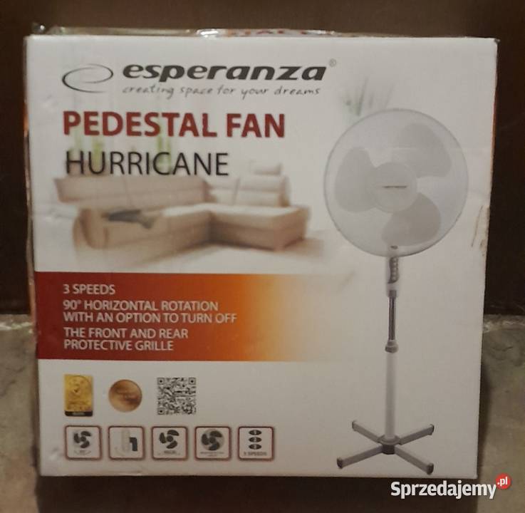 Wentylator ESPERANZA HURRICANE EHF001WW BIAŁY mazowieckie Pruszków