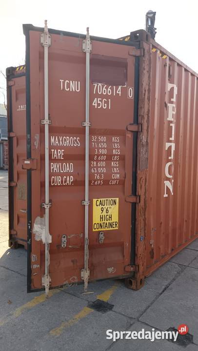 Kontener morski 12 metrowy 40 HC Pewny Kontener Płock sprzedam