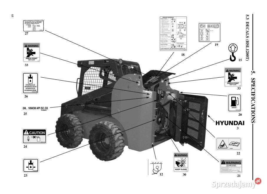 Hyundai HSL1500T HSL1200T HSL960T instrukcja motoryzacja, transport Kielce sprzedam