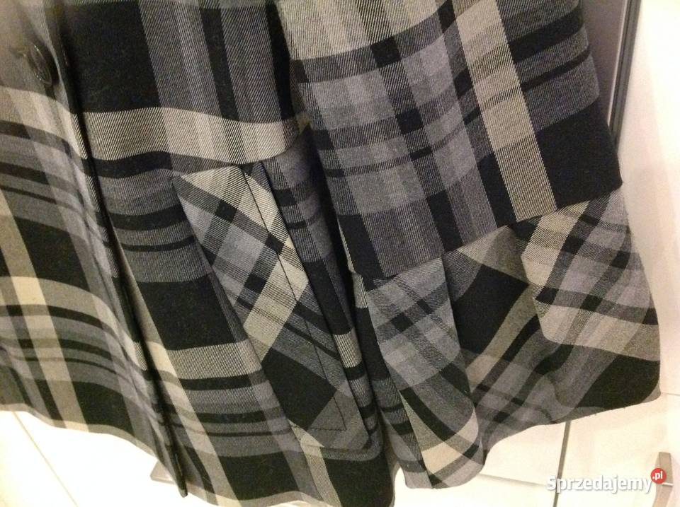 Płaszczyk Kurteczka damska ZARA BASIC S Krata Nowa Sól