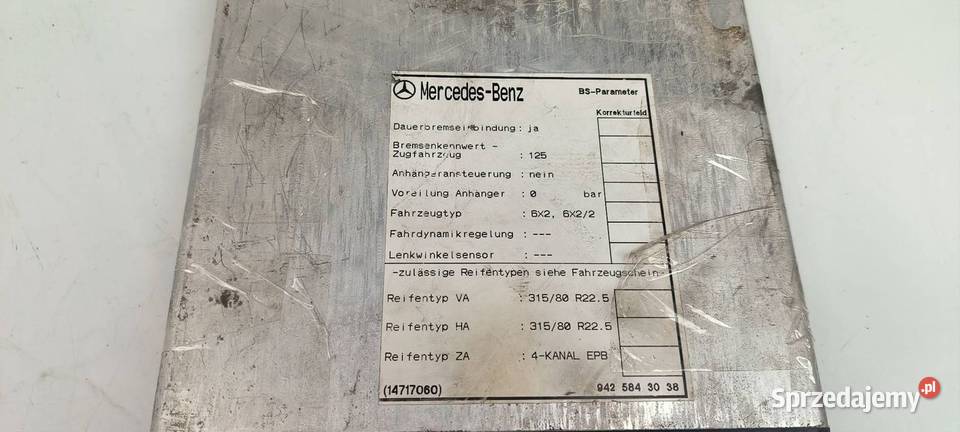 STEROWNIK MERCDESBENZ AXOR 2528L 4461300140 EPB Lipno