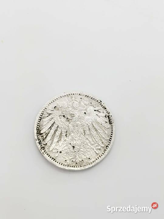 Srebrna moneta pr 900 548g 1 Marka 1915 r Numizmatyka Elbląg