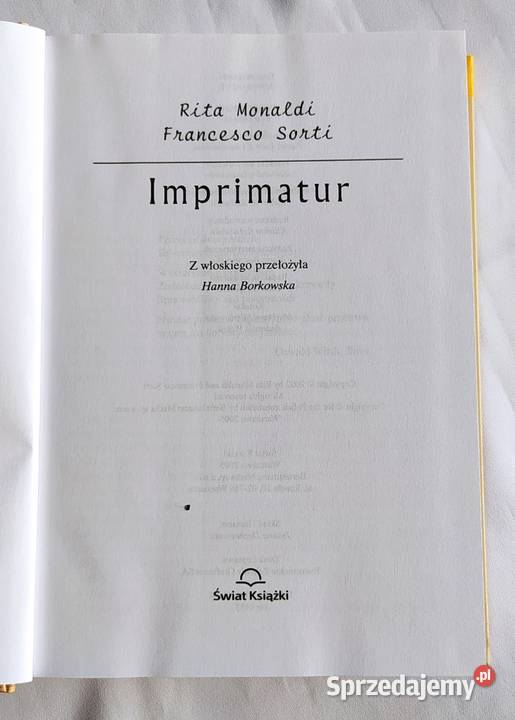 IMPRIMATUR Rita Monaldi Francesco Sorti Hajnówka