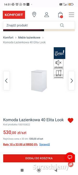 Nowa szafka łazienkowa komoda łazienkowa Łódź sprzedam