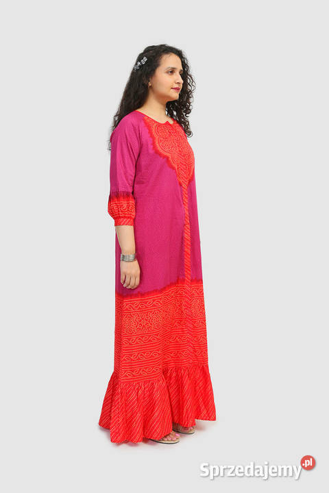 Nowa sukienka długa indyjska S 36 boho bohemian