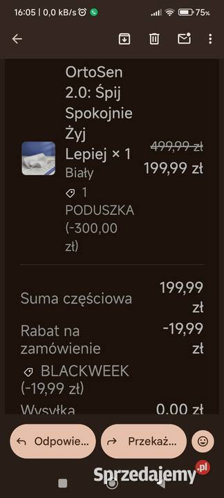 Poduszka OrtoSen 20 Senaria mazowieckie