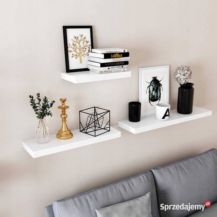Songmics Vasagle Półka ścienna 60 LWS26WT 20cm Zamość