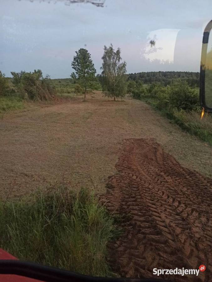 Mulczowanie wykaszanie nieużytków poplonów Koniecpol