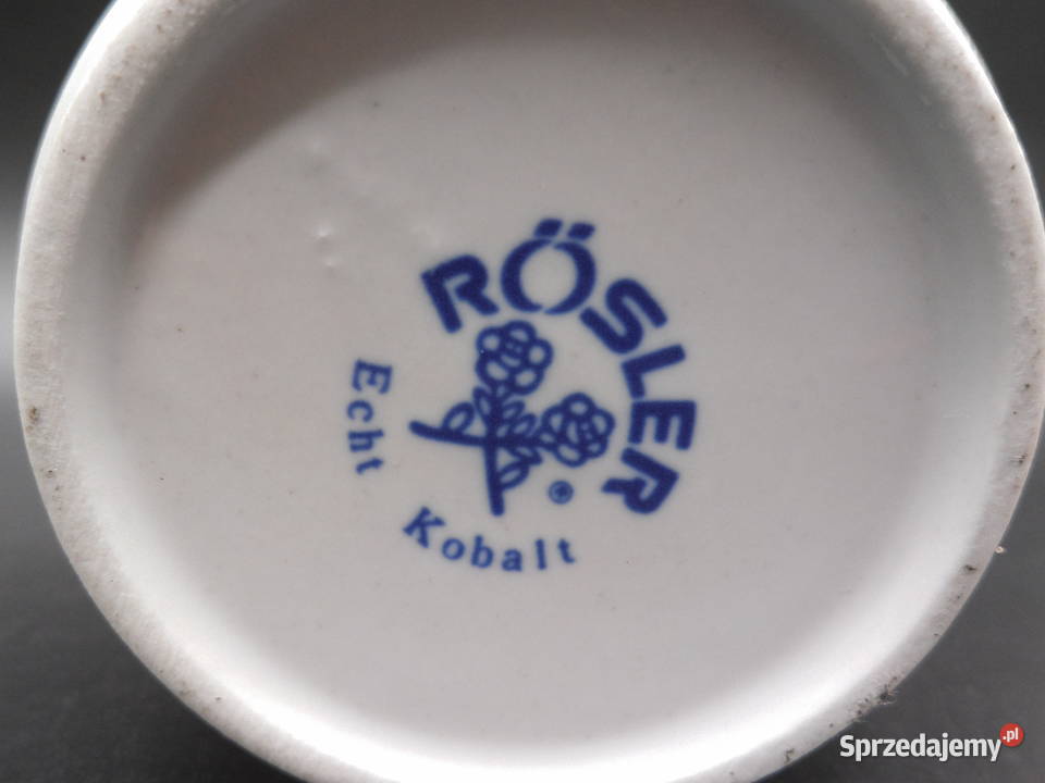 Filiżanka RSLER Echt Kobalt Wzór Słomkowy wielkopolskie Raszków