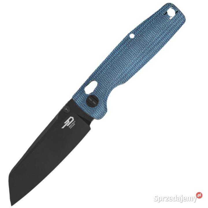 Nóż składany Bestech Slasher Blue Micarta Black
