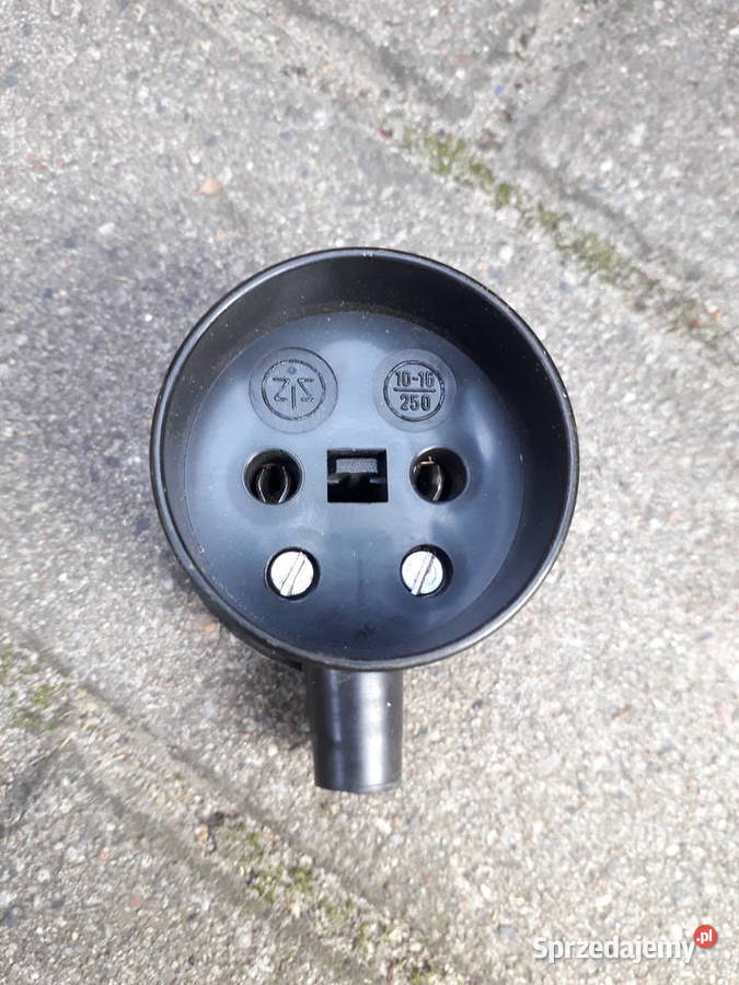 Gniazdo elektryczne kontrwtyczka prosta kątowa Warszawa