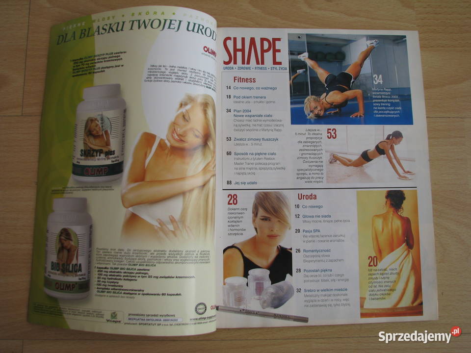 Shape 13 2004 magazyn uroda zdrowie fitness styl małopolskie sprzedam